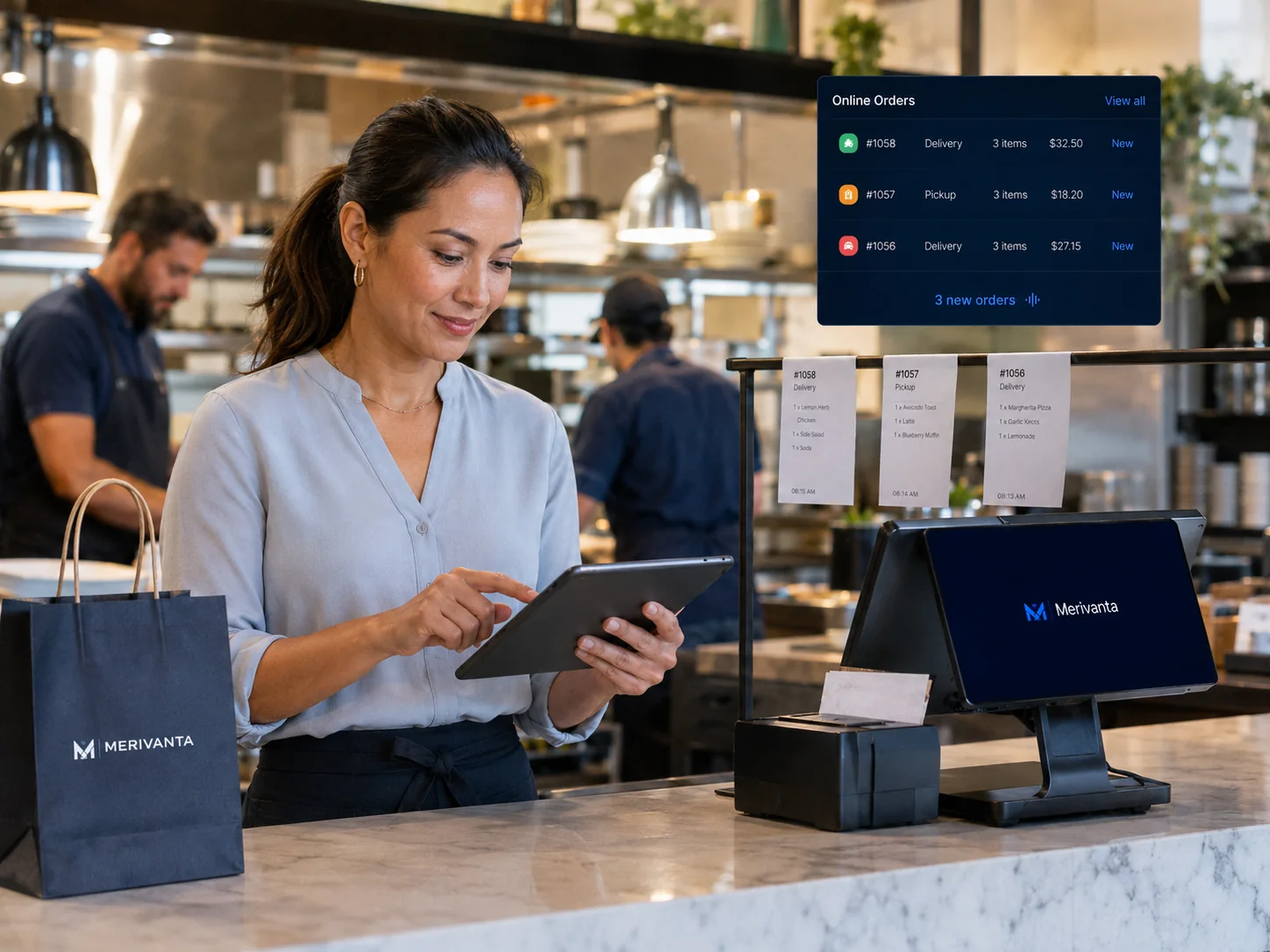 Restaurant using Merivanta RMS