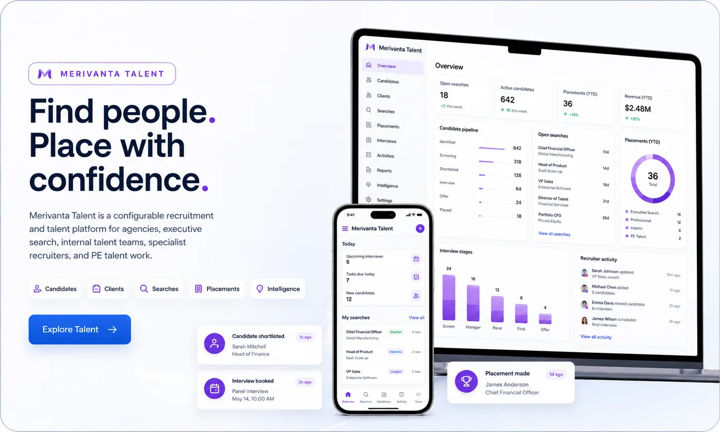 Merivanta Talent recruitment platform